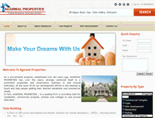 Tablet Screenshot of agarwalpropertiesdehradun.com